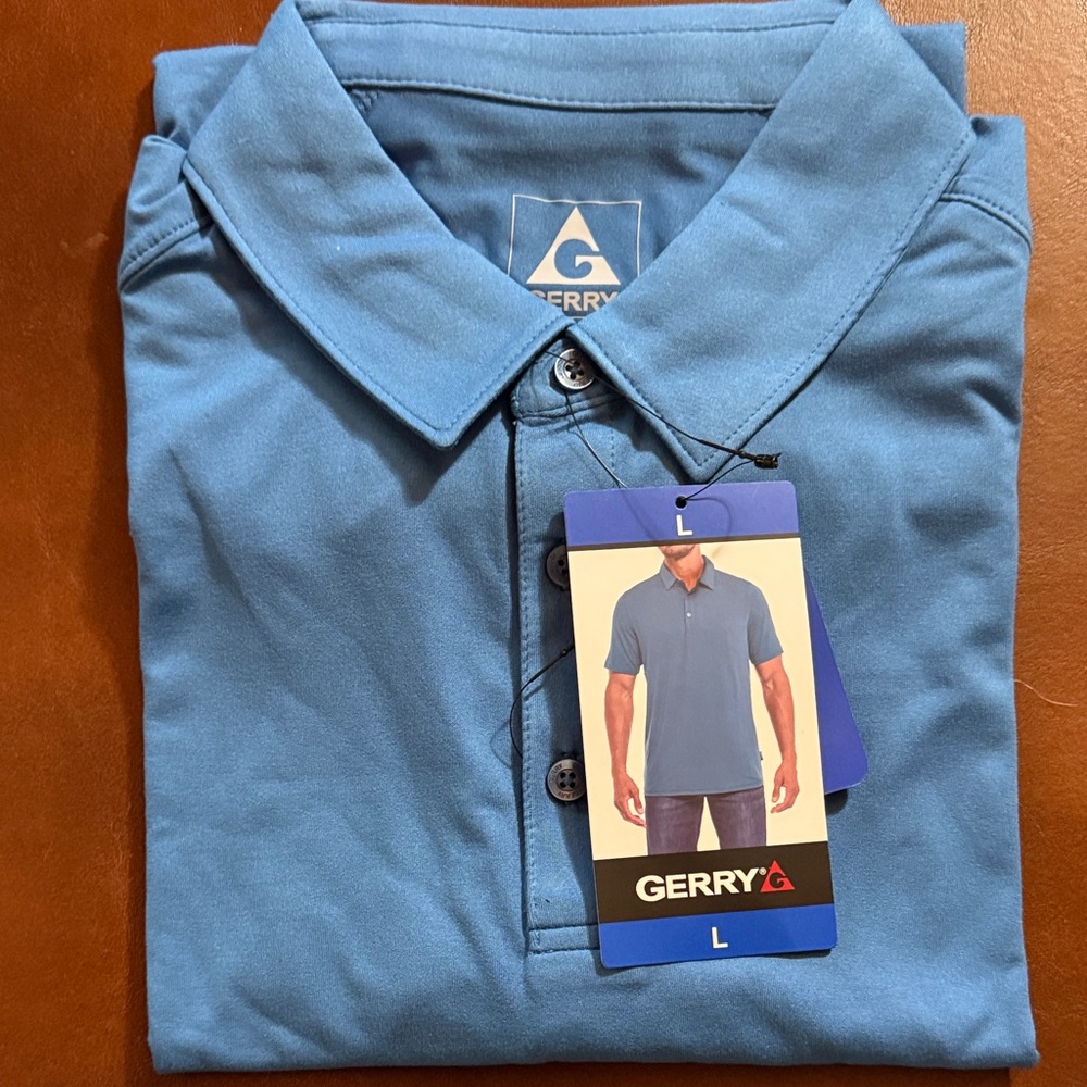 Gerry Weber Men's Sky Blue Polo Shirt